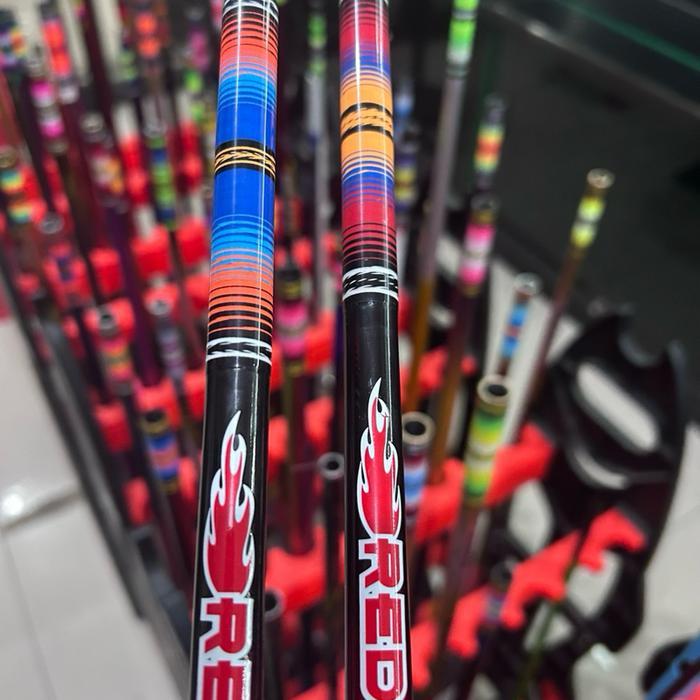 Tegek custom Lilitan Red Comet,untuk Rilisan Lele - 240cm