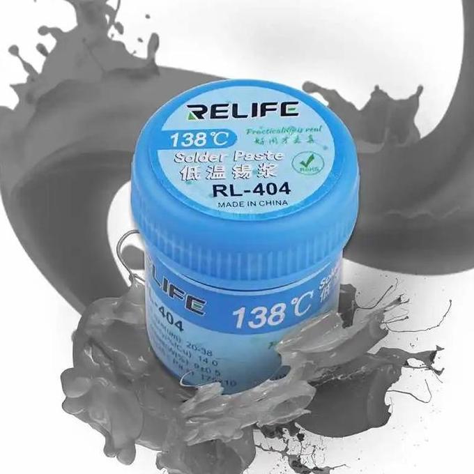 Timah Pasta Cair / Solder Pasta Relife Rl-404 138C Low Temperatur