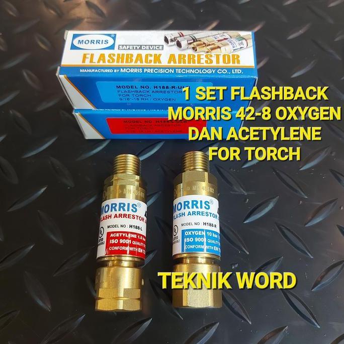 Morris Flashback Arrestor For Torch Oxygen Acetylene H188 9/16" / Flash Back Arrestor Morris For Tor