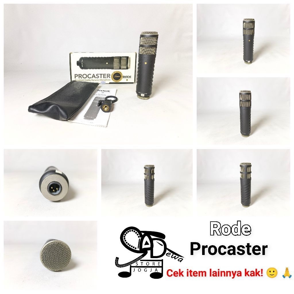 RODE PROCASTER MIC DYNAMIC PODCAST DINAMIK MICROPHONE MIKROFON