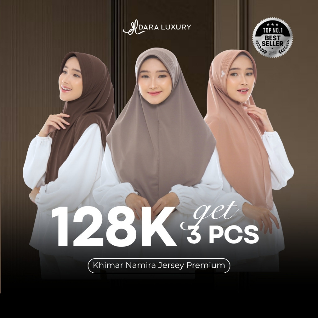 Dara Luxury | Namira | Hijab Instan Jersey Khimar Jersey Premium Hijab Menutup Dada