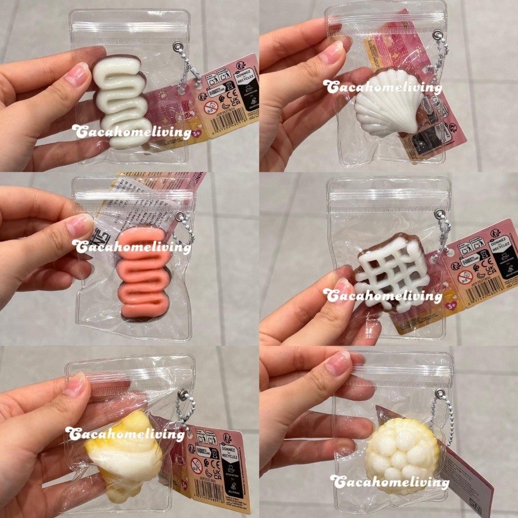Miniso Toys - Mainan Squishy / Squeezy Toy Food Pendant / Gantungan Kunci Squeezy Miniso Food & Dess