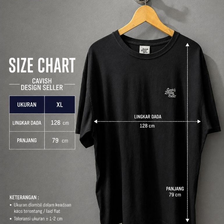 kaos Cavish Design Seller size XL