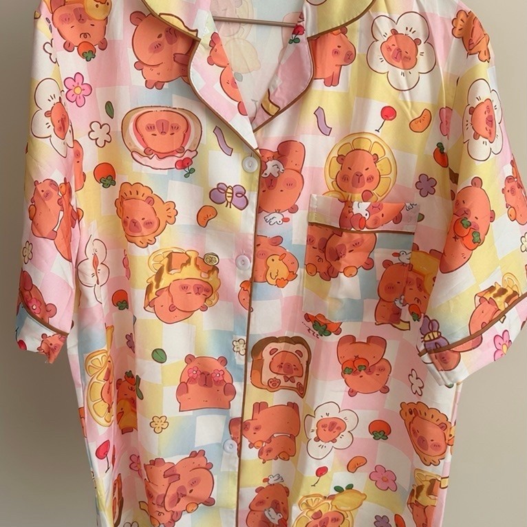 SALE Piyama BFactory | Piyama BKK | Baju Tidur BKK | Piyama Capybara Minnie Mouse Sinchan