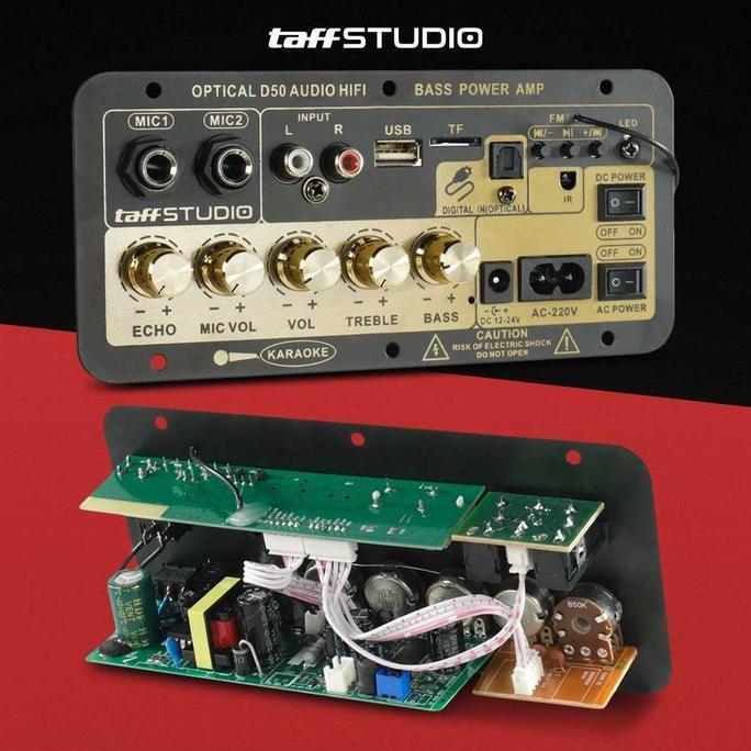 Taffstudio Modul Amplifier Board Karaoke Bluetooth Optical Fiber D50