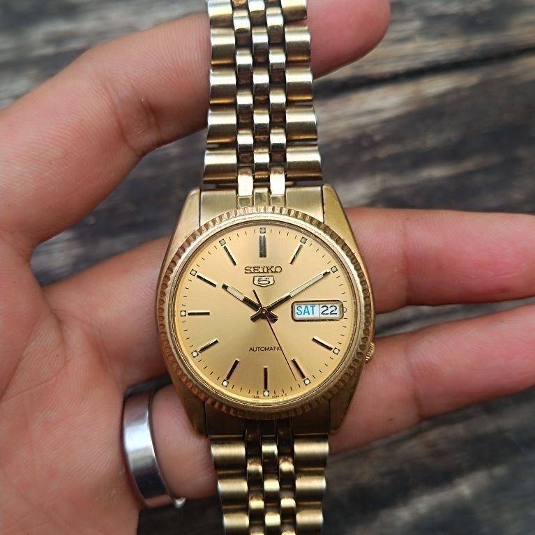 SEIKO 5 PRESIDENT Ref.7s26 - 3110 Gold