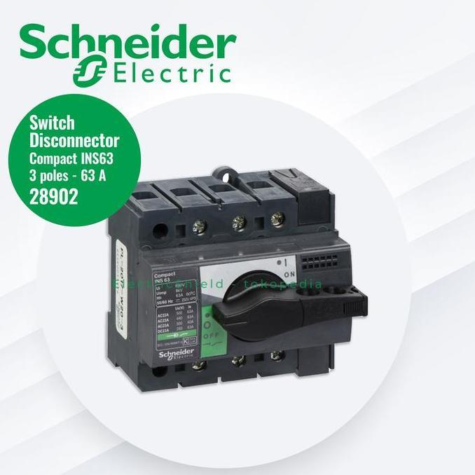 SWITCH DISCONNECTOR COMPACT INS63 3 POLES 63A - 28902 ES79