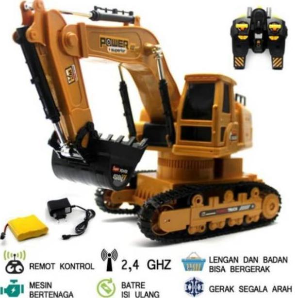 TERLARIS Mainan Mobil Remote Control Excavator - RC Excavator - RC Mobil Beko Excavator