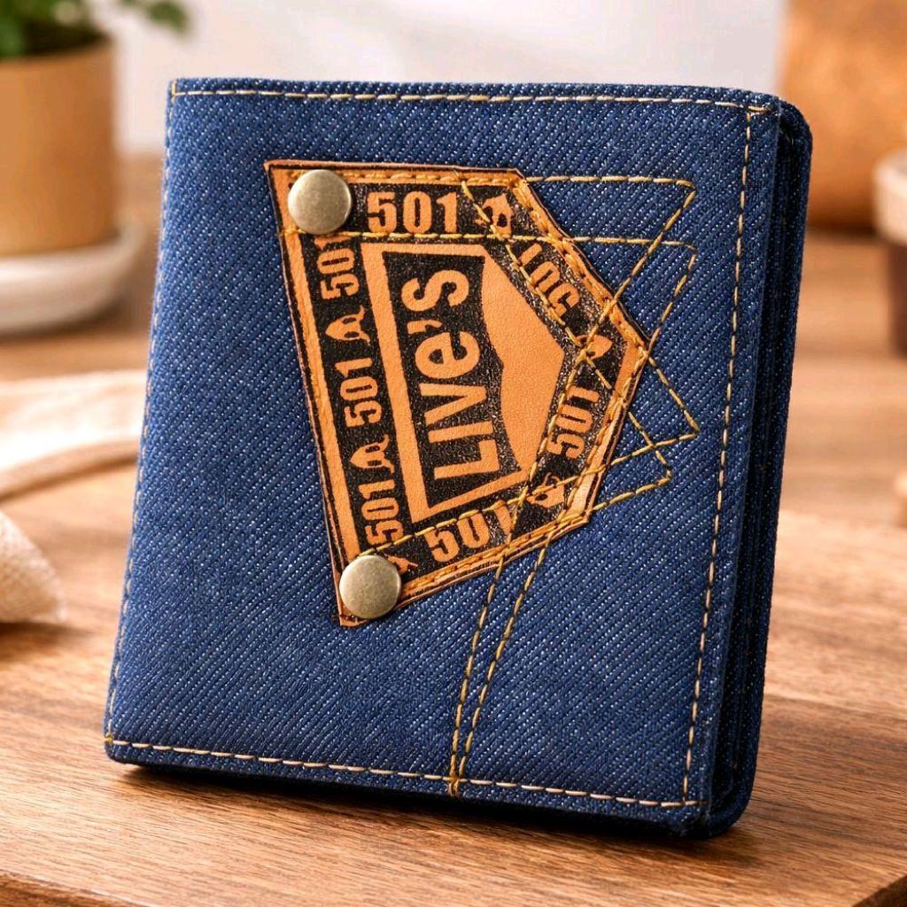 DOMPET LEVIS DENIM BLUE DOMPET LIPAT DUA DENIM / DOMPET LEVIS