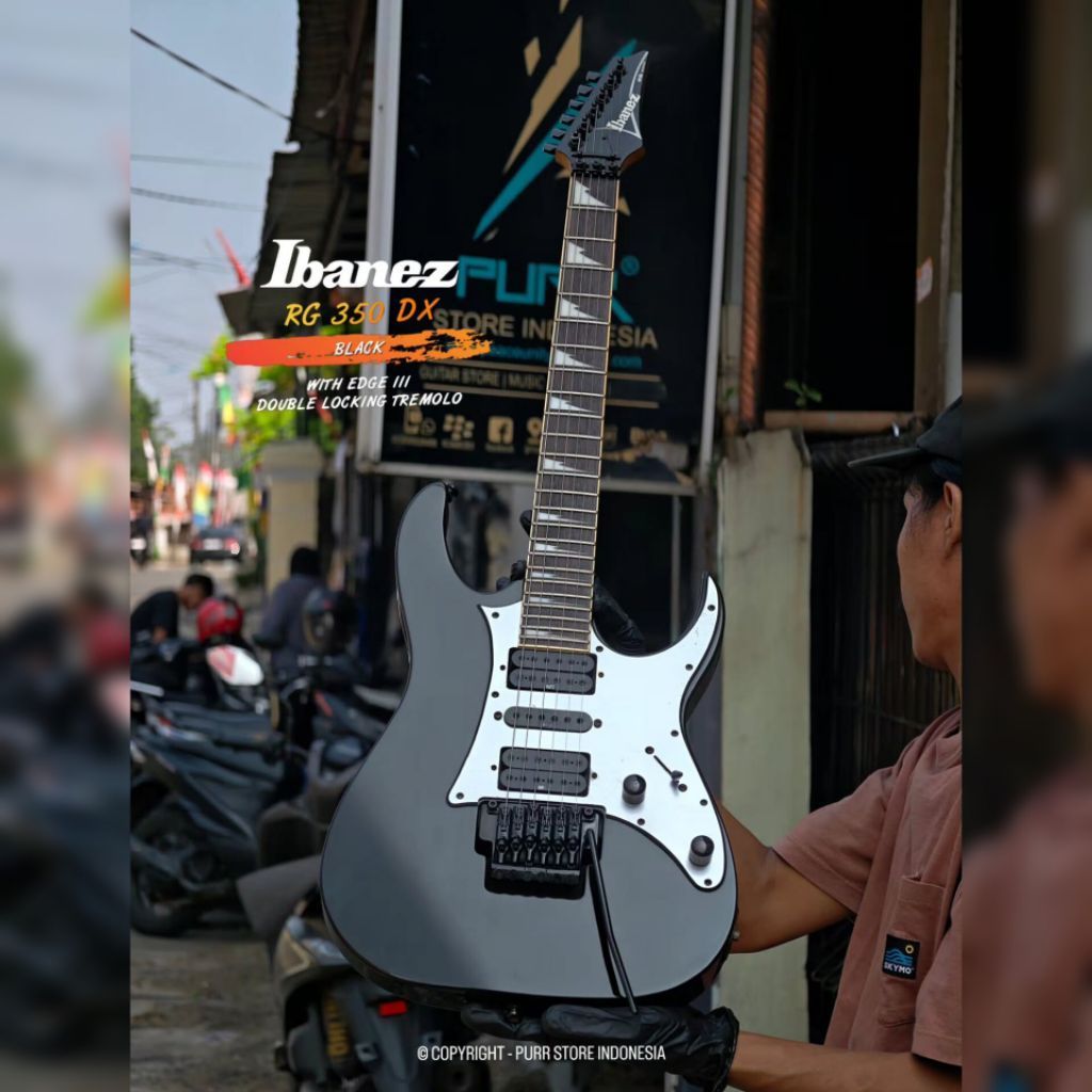 GITAR ELEKTRIK IBANEZ RG350DX - BLACK
