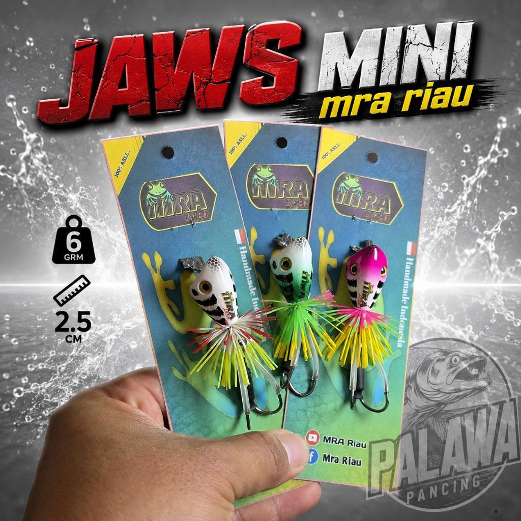 MRA LURE JAWS 2.5CM  MRA RIAU JAWS MINI