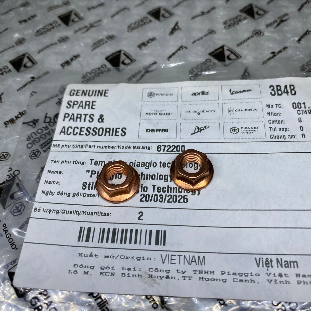 Mur Knalpot Vespa Matic LXV Sprint Primavera Set