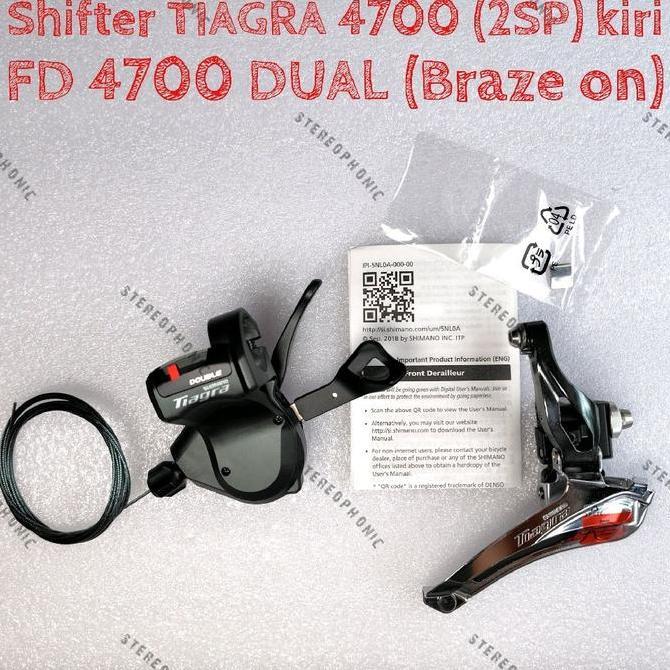 NEW Made in JAPAN Mini Groupset TIAGRA 4700 Shifter FD TIAGRA 4700 Shifter 2speed FD Dual Braze On F