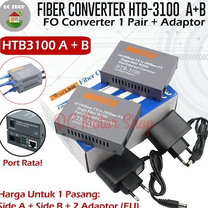 Media Converter FO - FO Converter Single-Mode 10/100Mbps