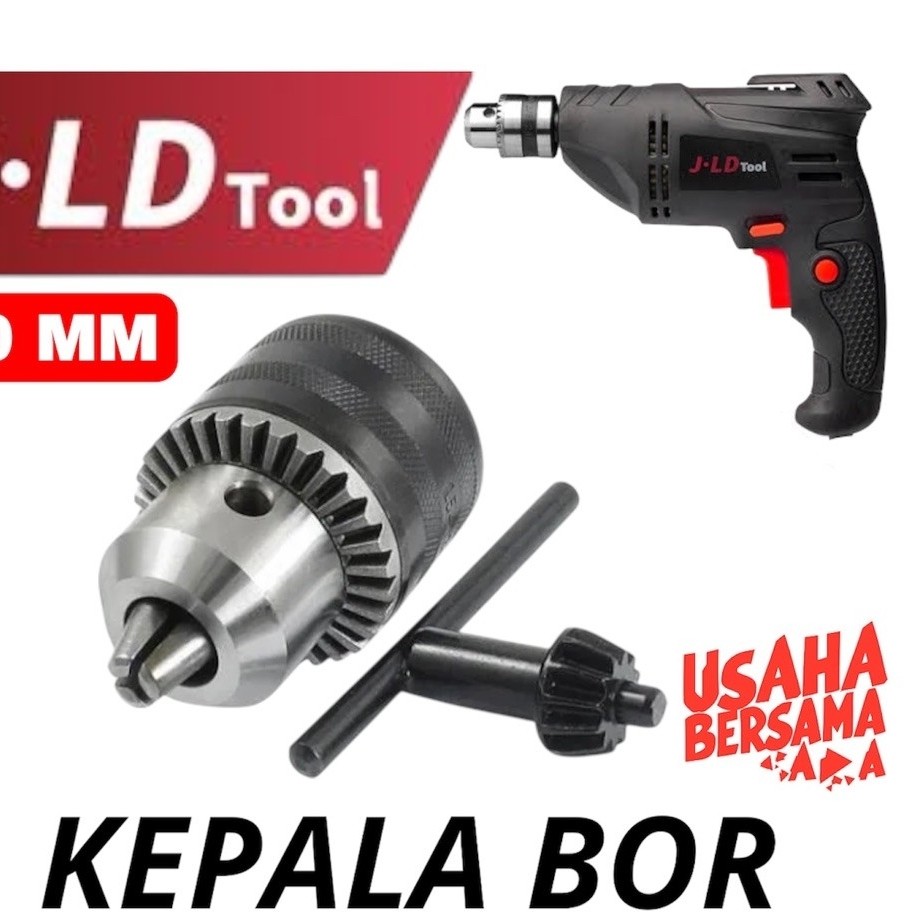 Kepala Bor JLD Bor 10MM Ujung Chuck Mata Bor Mesin Bor Tangan JLD380WATT