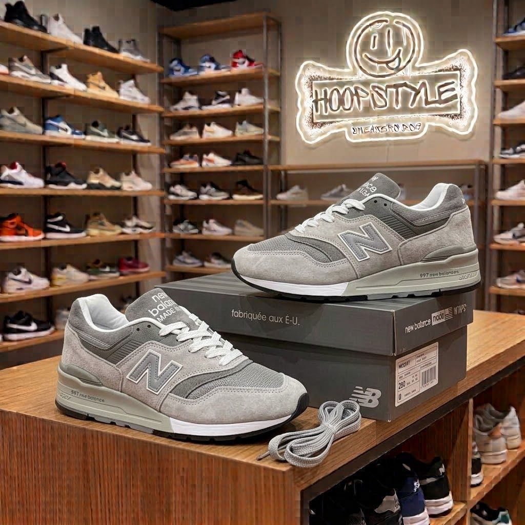 Sepatu NB 997 Grey Made In USA -hoopstyle