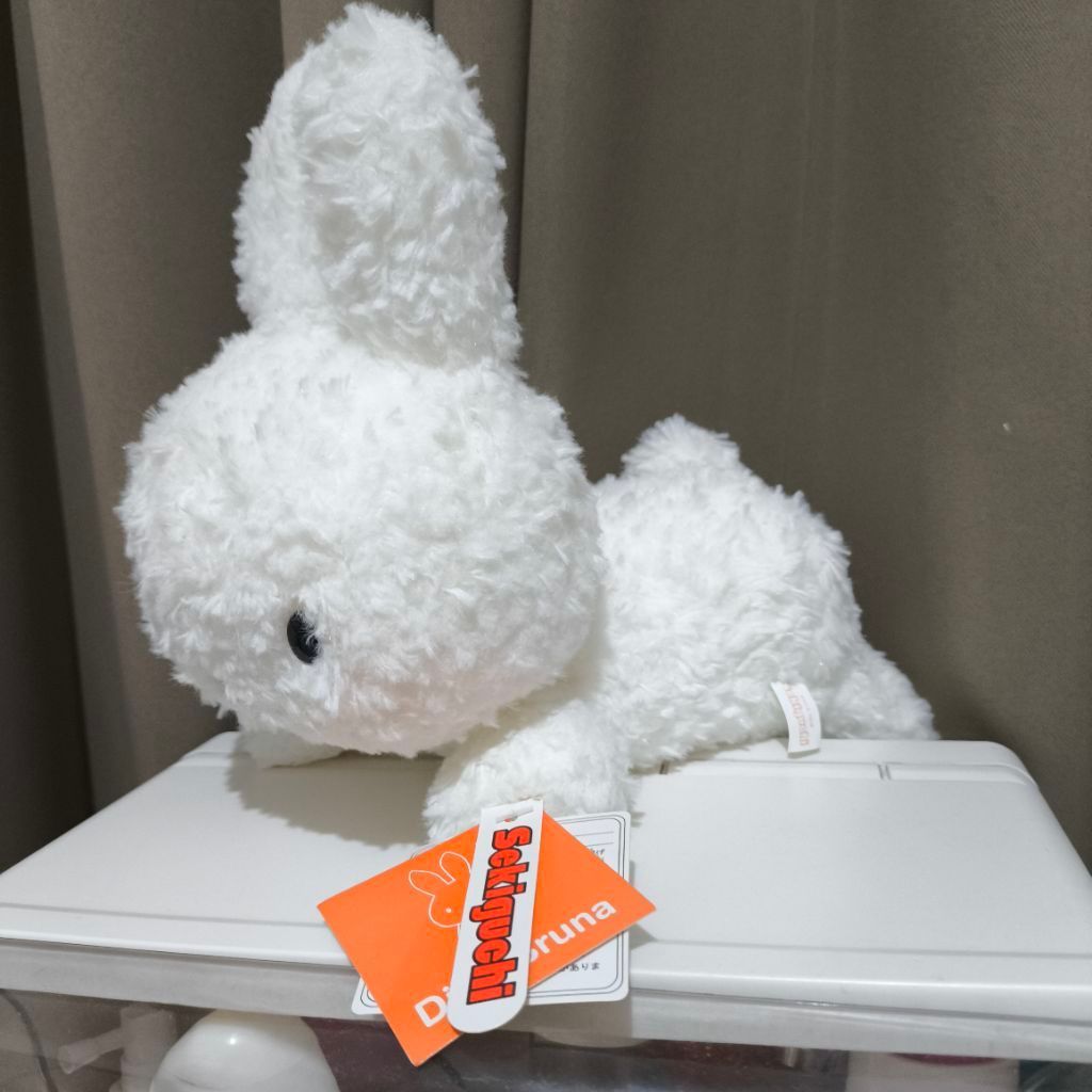 boneka miffy bulu baru original sekiguchi jepang / boneka miffy baring