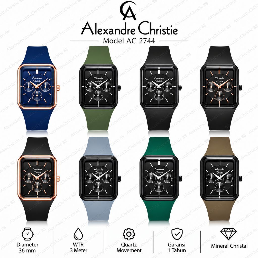 Jam Tangan Wanita Alexandre Christie 2744 AC2744 AC 2744 | Original
