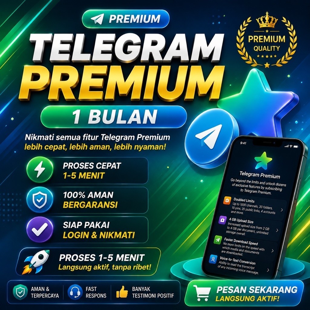 Telegram Premium 1 Bulan Proses Cepat