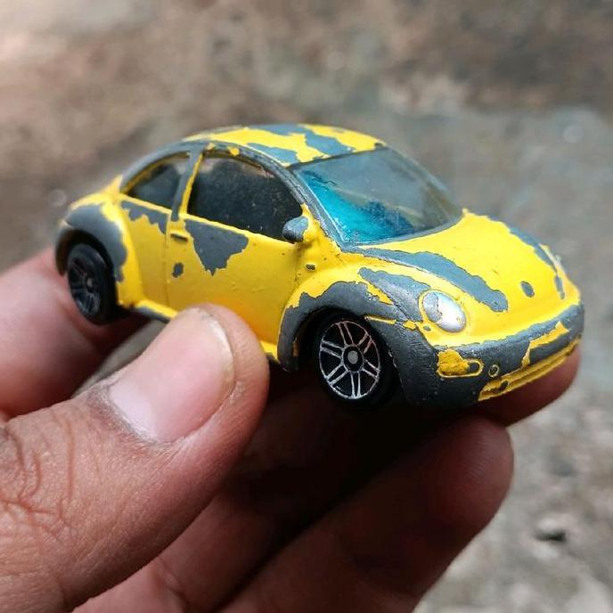 DIECAST BAHAN CUSTOM REALTOY VW NEW BEETLE DIECAST VOLKSWAGEN DIECAST LOOSE