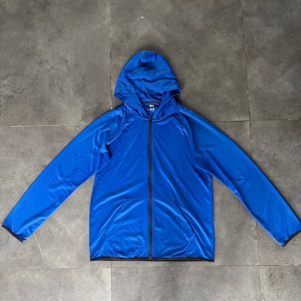 Uniqlo Dry Ex Full Blue Jacket Man