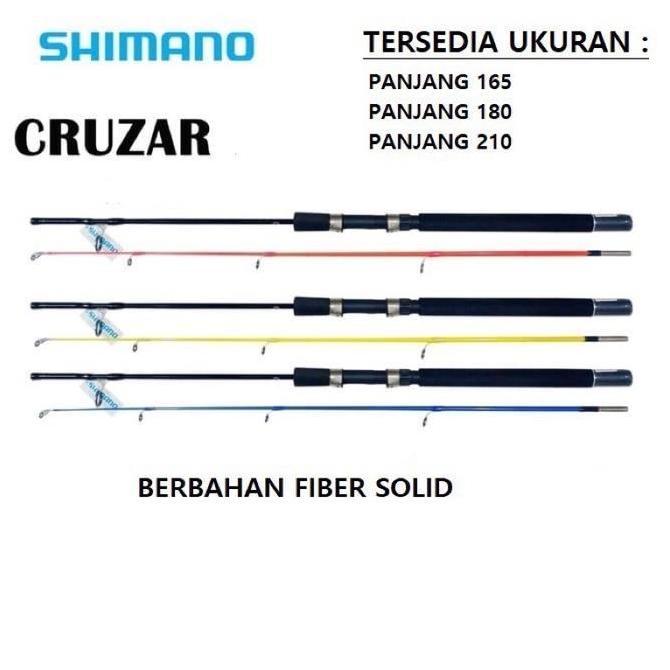 (Masterpiece) Joran Pancing Fiber Solid Shimano Cruzar BX-SG 165cm dan 180cm