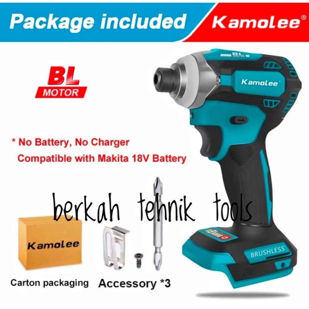 KAMOLEE IMPACT DRIVER KAMOLEE MESIN OBENG CORDLESS KAMOLEE ORIGINAL