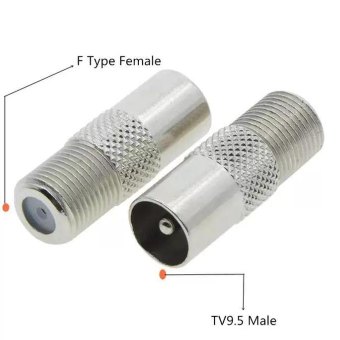 AVPRO AVX913 F TYPE FEMALE TO 9.5MM MALE TV SATELLITE ANTENNA RF COAX ADAPTER PROX