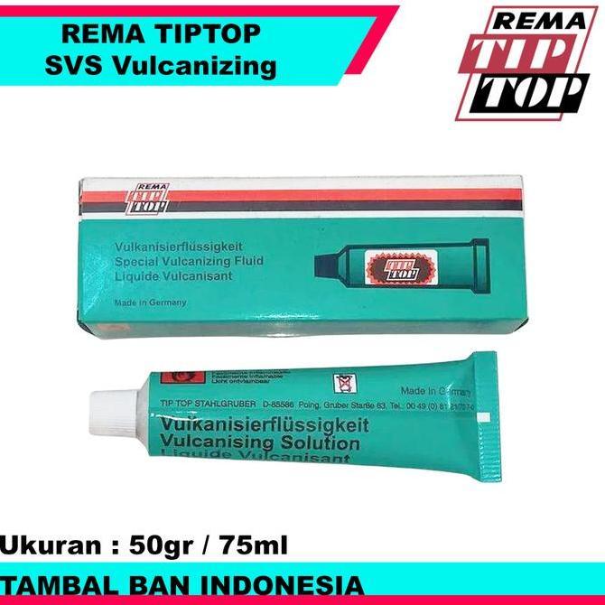 Lem Tambal Ban Dalam Rema Tiptop SVS Vulcanizing Fluid 50gr SVS VULC 70ml Buatan Jerman GBR