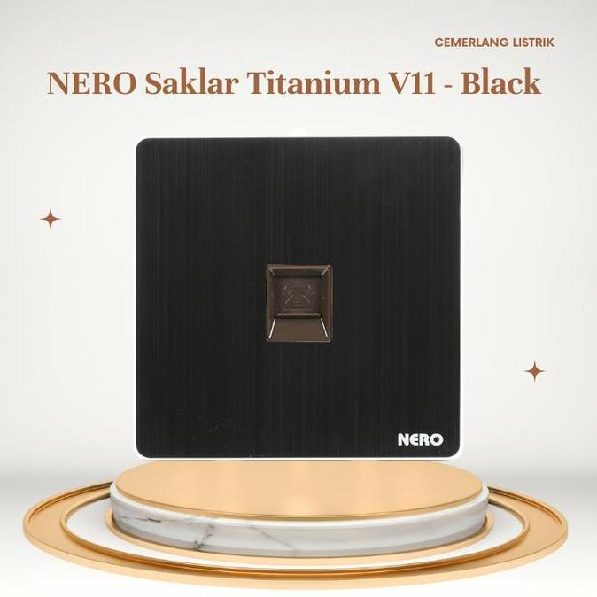 Nero Saklar Telpon Titanium Black V11Ph-B
