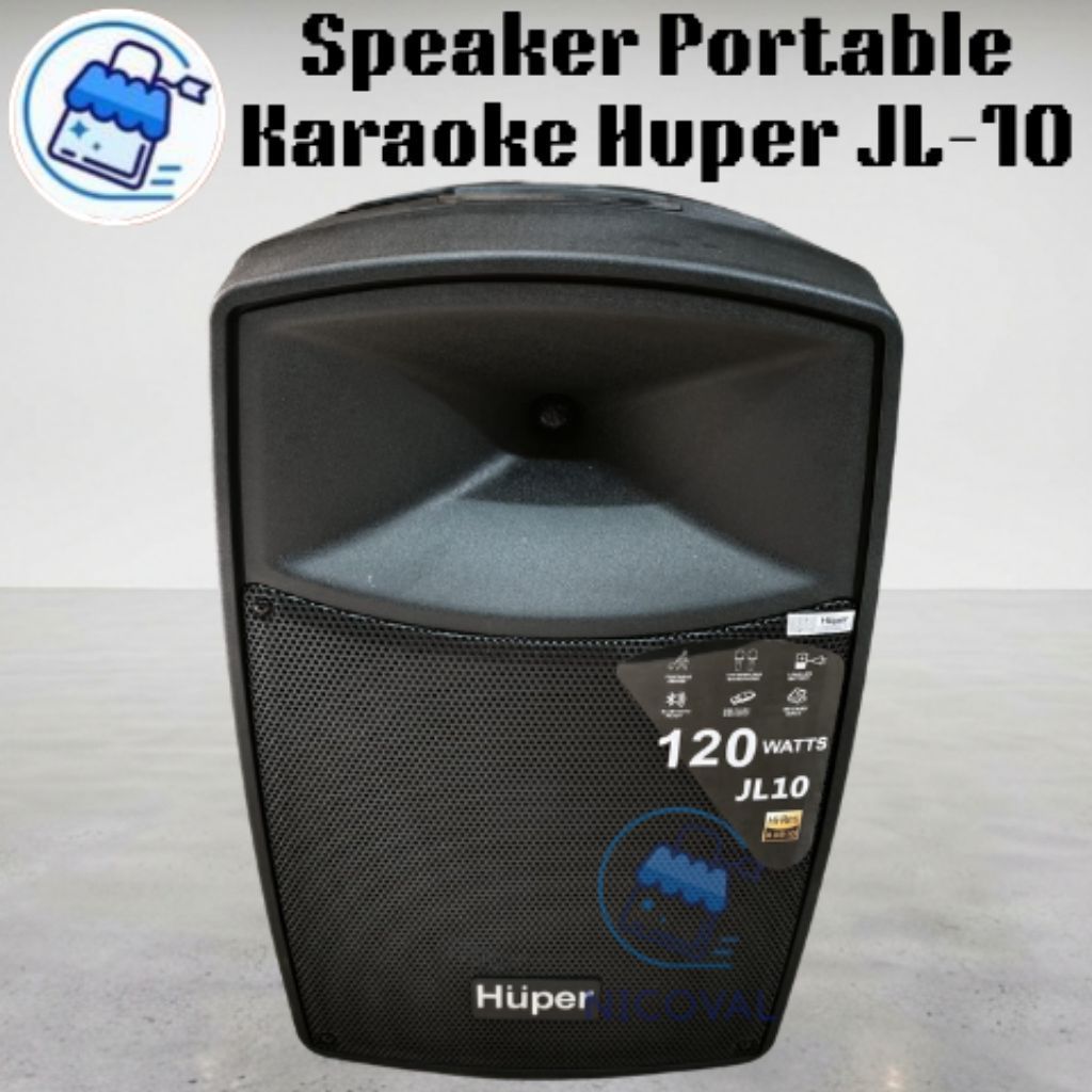 Speaker Portable Karaoke Huper JL - 10 JL10 Origanal Hupper 10 Inch
