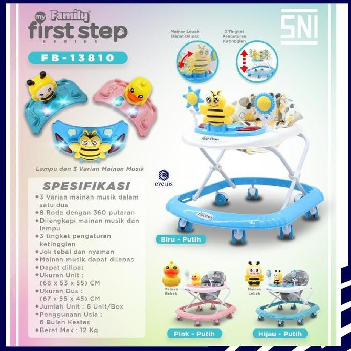 [Allthebest] Baby Walker First Step Family Kereta Bayi Perempuan laki Family 13810