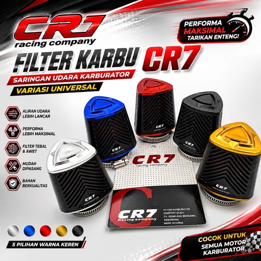 Filter Karbu CR7 - Saringan Udara Karburator CR7 Variasi Universal