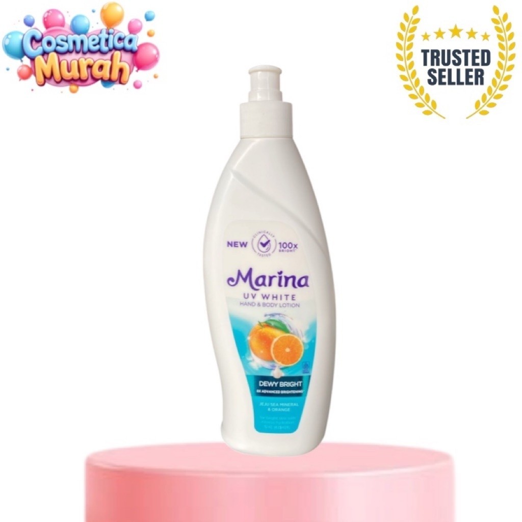 cc.ox] MARINA uv white hand & body lotion dewy bright 350 ml - 100 x bright