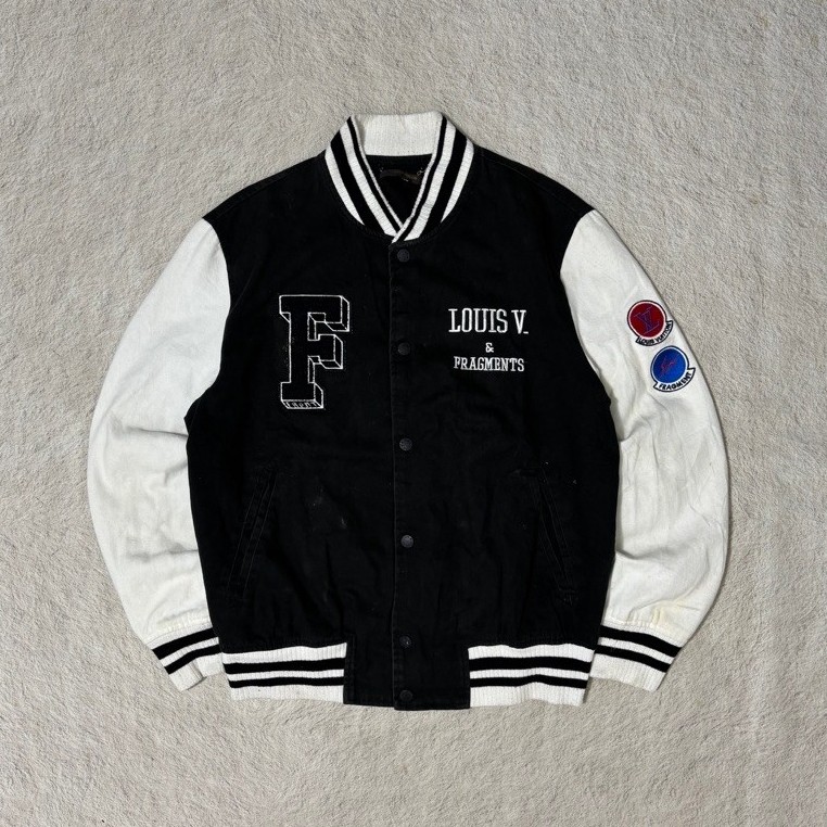 varsity jacket louis vuitton x fragments
