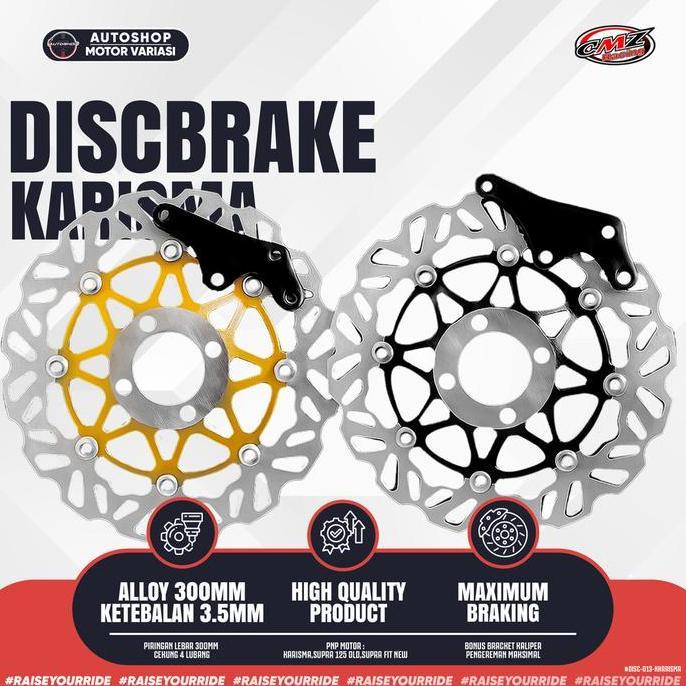 Terbaruuu Piringan Cakram 300Mm Kharisma Supra X 125 Model Psm Free Bracket