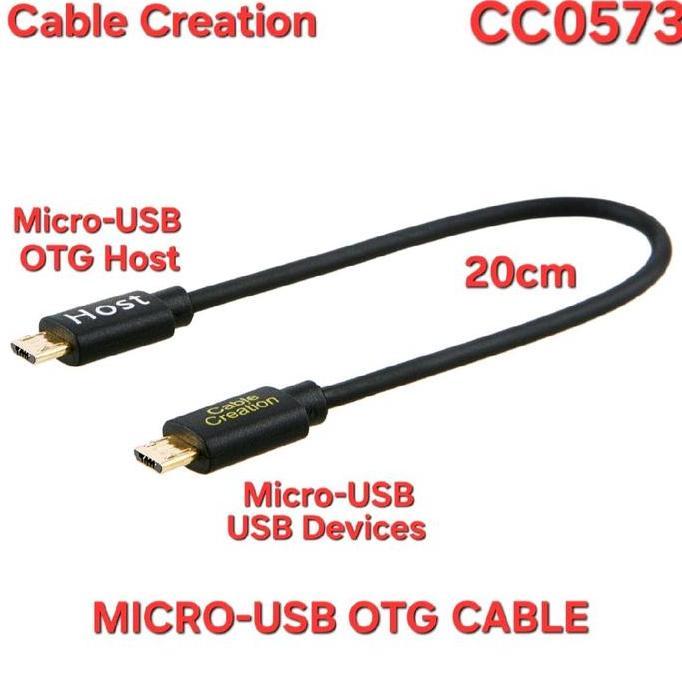 CABLE CREATION CC0573 MICRO-USB TO MICRO-USB OTG CABLE FOR DAC DRONE PROX