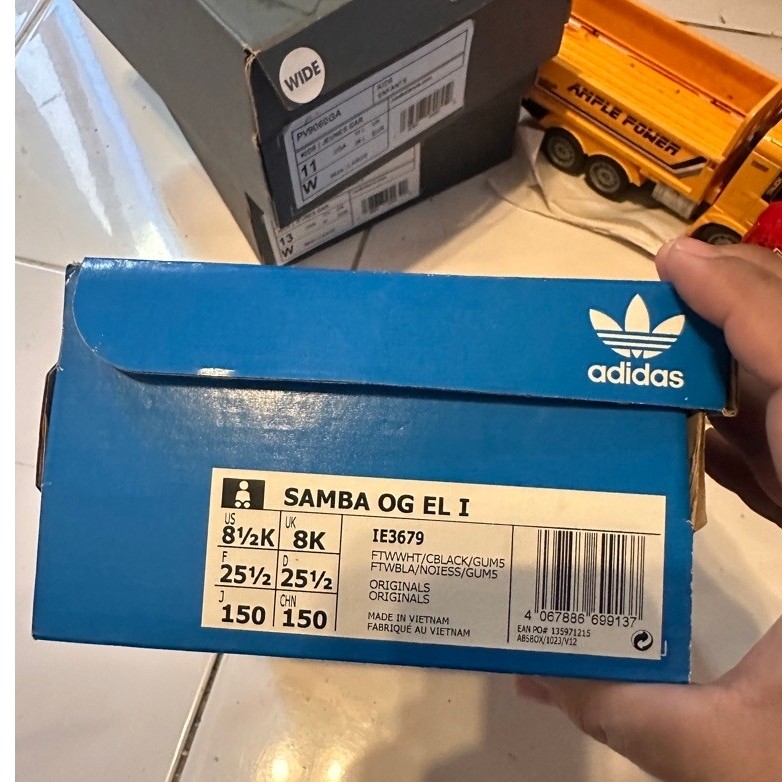 Sepatu Adidas Samba OG EL I IE3679 Wide US 8½K UK 8K EU 25½ DN 150