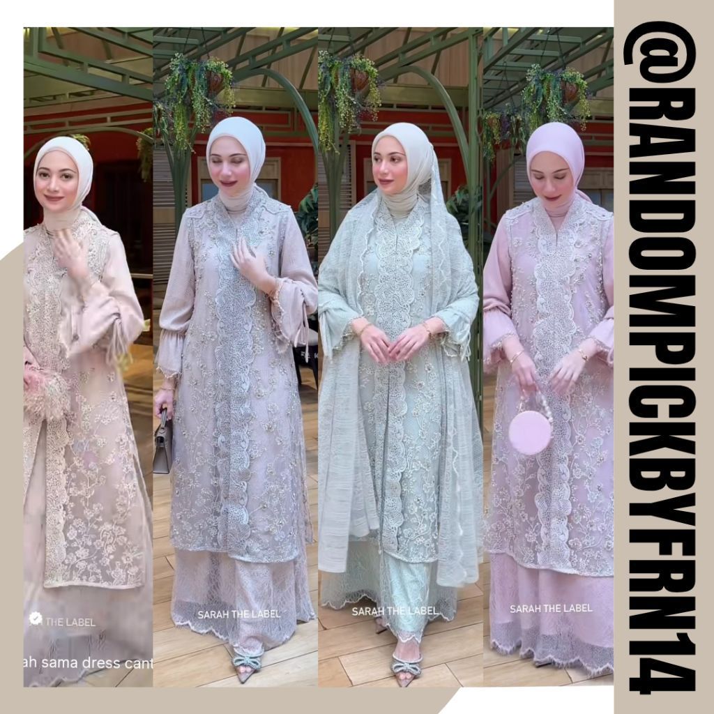 INARA DRESS SARAHTHELABEL || SET KEBAYA MELAYU SARAHTHELABEL || AQEELA DRESS SARAHTHELABEL || ALLURA