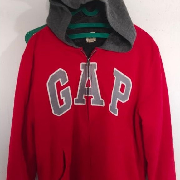 hoodie zipper serpa dalam GAP
