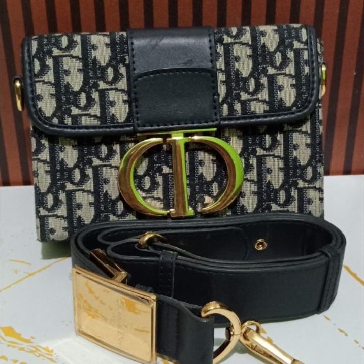 Tas Dior 20 Montaige Box Preloved Kulit Kanvas