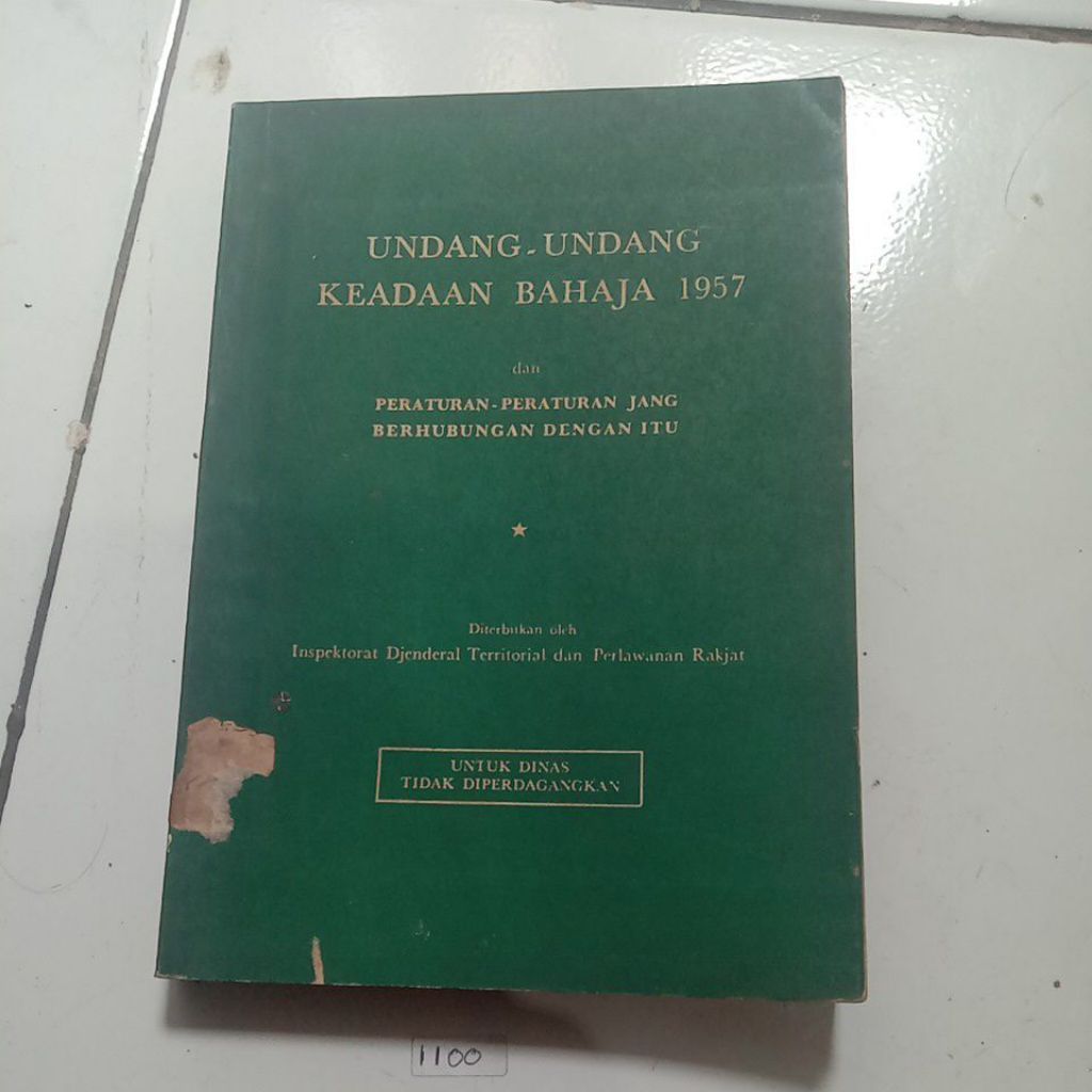 buku undang undang keadaan bahagia 1957