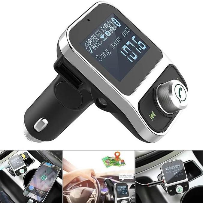 ONEVER HY88 BLUETOOTH 4.1 FM MODULATOR 3.1A 1.44" FLAC SILVER NO LOGO PROX