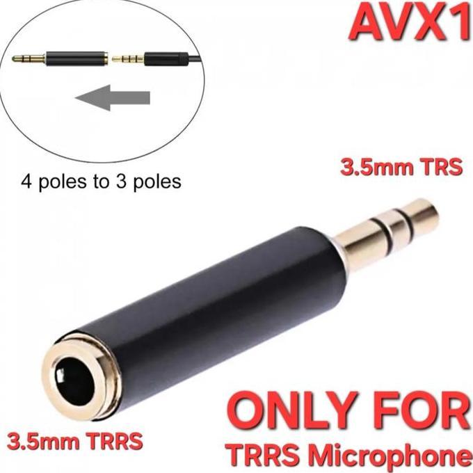 AVPRO AVX1 CONVERTER FROM TRRS TO TRS MICROPHONE PROX