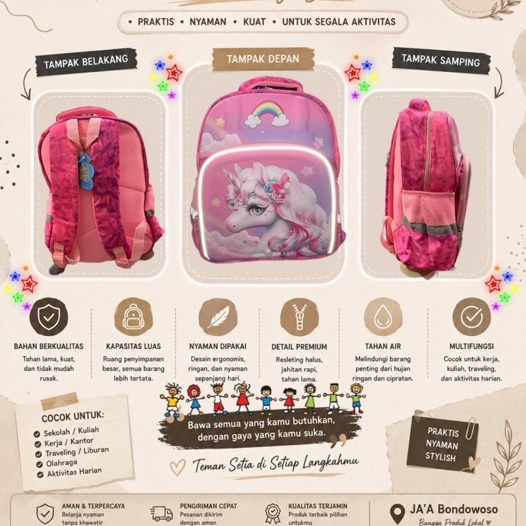 tas eb ransel tk 14” mix