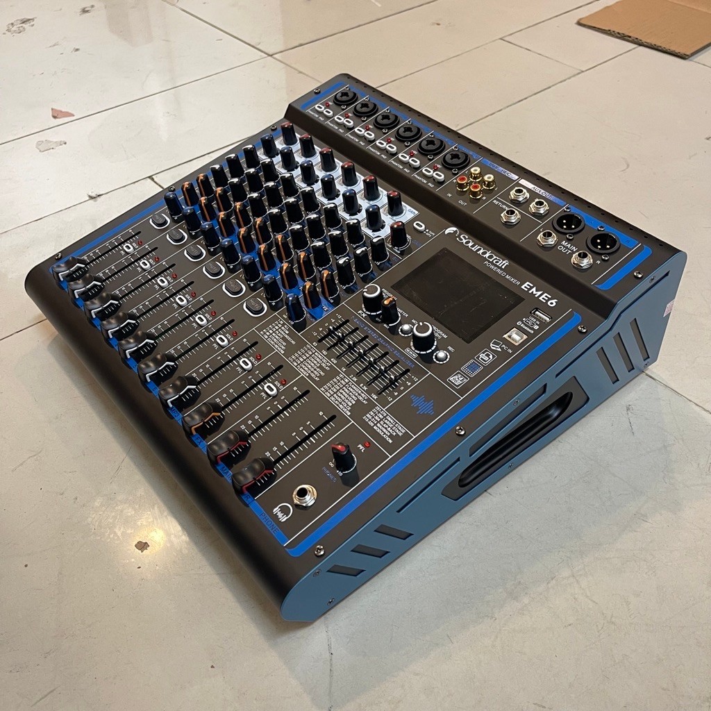Power Mixer SoundCraft EME 6 & EME 4  6 dan 4Channel 2X500 Wat