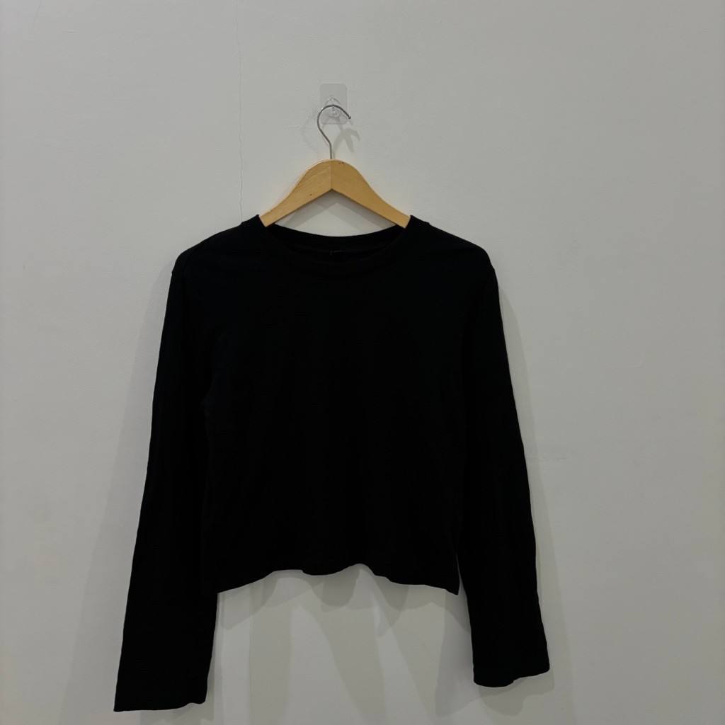 Crop Black Longsleeve Uni