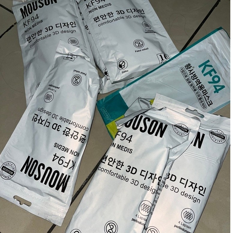 MOUSON KF94 Non Medis Masker 3D Comfortable 3D Design Lapisi 4
