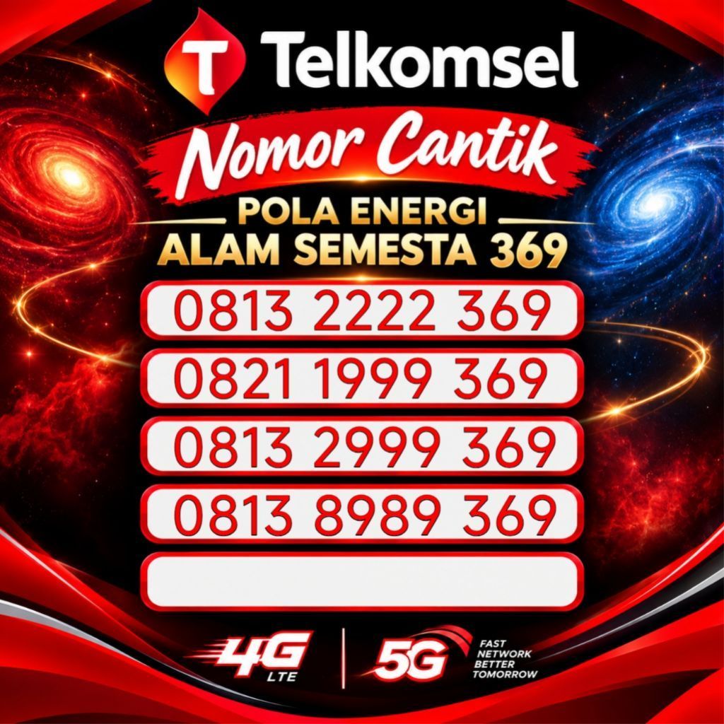 nomor cantik simpati 3gb 11digit angka 2222 369 8989 369