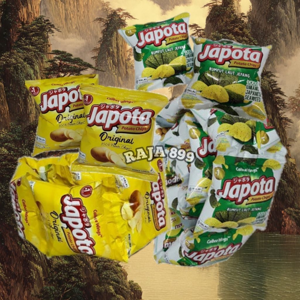 JAPOTA POTATO CHIPS RENCENG ISI 14GR X 10 PCS